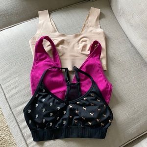 Pink sports bra/bralett bundle